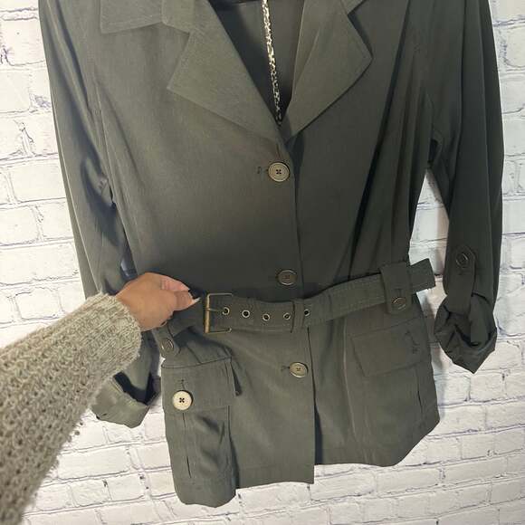 Dana Buchman Olive Green Jacket - Picture 2 of 6